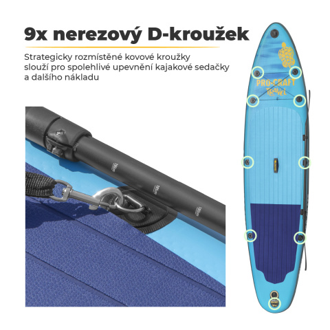 Paddleboard SET Procraft Travel SUP350 | SUP350